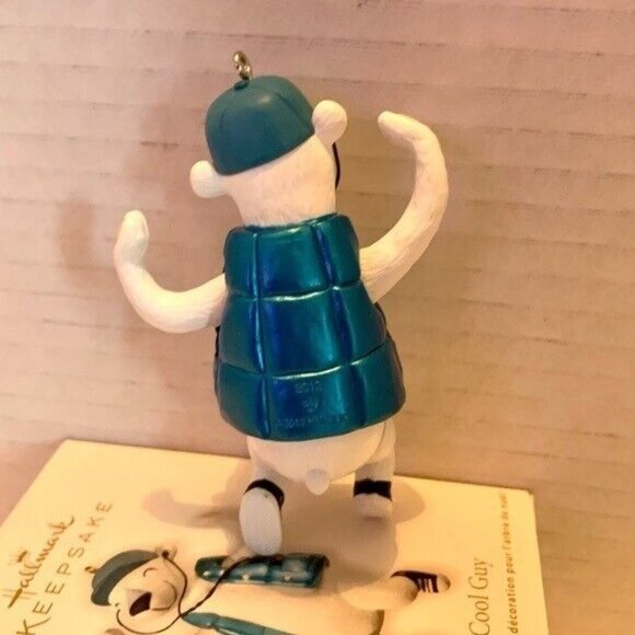 Retired Hallmark Ornament One Cool Guy Polar bear 2012 Boxed - Picture 2 of 9